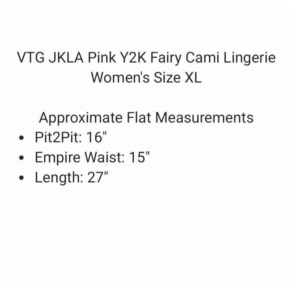 Vintage Babydoll Satin Lace Camisole Top Pink XL Y2K Fairy Grunge Coquette